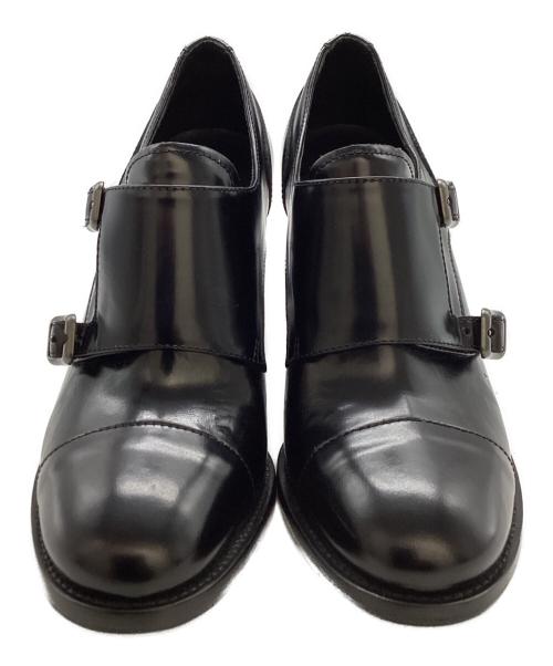 CHURCH'S（チャーチ）CHURCH'S (チャーチ) ダブルモンクストラップヒールシューズ ブラック サイズ:36 1/2の古着・服飾アイテム