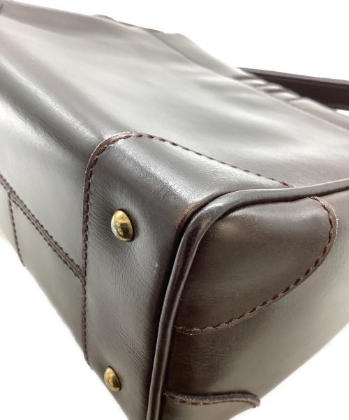 LAUNER LONDON（ロウナー ロンドン）Launer London (ロウナー ロンドン) ハンドバッグ ブラウンの古着・服飾アイテム