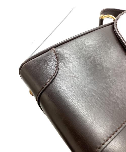 LAUNER LONDON（ロウナー ロンドン）Launer London (ロウナー ロンドン) ハンドバッグ ブラウンの古着・服飾アイテム