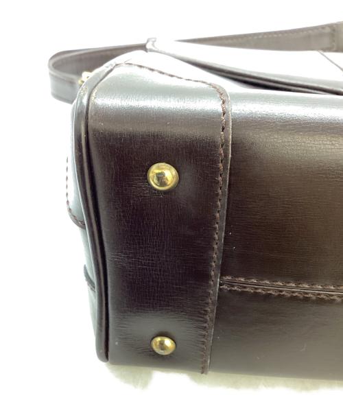 LAUNER LONDON（ロウナー ロンドン）Launer London (ロウナー ロンドン) ハンドバッグ ブラウンの古着・服飾アイテム