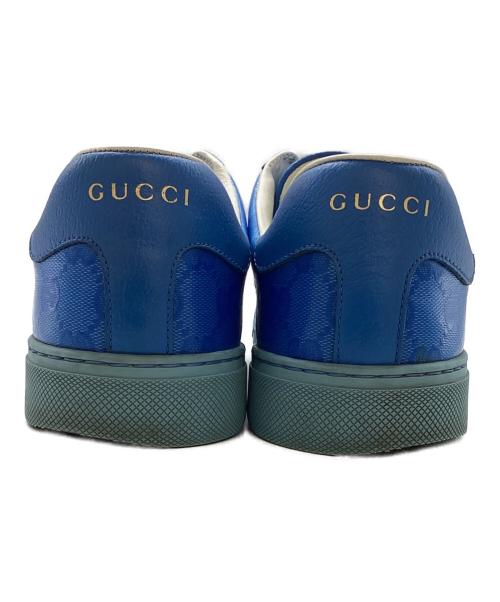 GUCCI（グッチ）GUCCI (グッチ) GGクリスタル エース スニーカー ブルー サイズ:7の古着・服飾アイテム