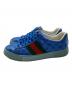 GUCCI (グッチ) GGクリスタル エース スニーカー ブルー サイズ:7：15000円
