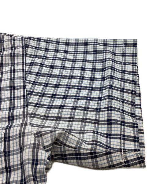 stussy（ステューシー）stussy (ステューシー) BDチェックシャツ / OLD 紺タグ ホワイト×ブルー サイズ:Lの古着・服飾アイテム