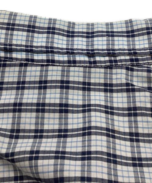 stussy（ステューシー）stussy (ステューシー) BDチェックシャツ / OLD 紺タグ ホワイト×ブルー サイズ:Lの古着・服飾アイテム