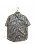 stussy（ステューシー）の古着「半袖チェックウエスタンシャツ / OLD 白タグ USA製 」｜グレー×ブルー