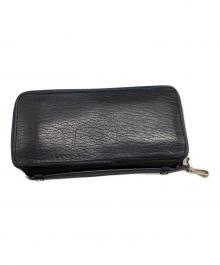 KUBERA 9981（クベラ9981）の古着「LEATHER LONG WALLET / ロングレザーウォレット  」｜ブラック×ブルー