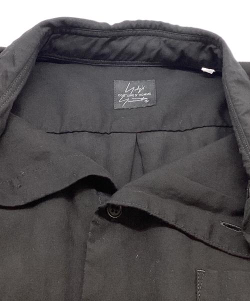 Yohji Yamamoto COSTUME D'HOMME（ヨウジヤマモトコスチュームドオム）YOHJI YAMAMOTO COSTUME D'HOMME (ヨウジヤマモトコスチュームドオム) SUIT S POPLIN CDH STANDARD SHIRTS ブラック サイズ:2の古着・服飾アイテム