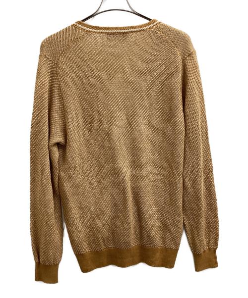 TOMORROW LAND tricot（トゥモローランド トリコ）TOMORROW LAND tricot (トゥモローランド トリコ) リネンコットン Vネックデザインカーディガン　/　61-02-21-02008 ベージュ サイズ:Sの古着・服飾アイテム