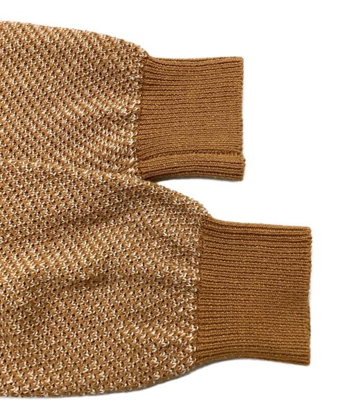 TOMORROW LAND tricot（トゥモローランド トリコ）TOMORROW LAND tricot (トゥモローランド トリコ) リネンコットン Vネックデザインカーディガン　/　61-02-21-02008 ベージュ サイズ:Sの古着・服飾アイテム