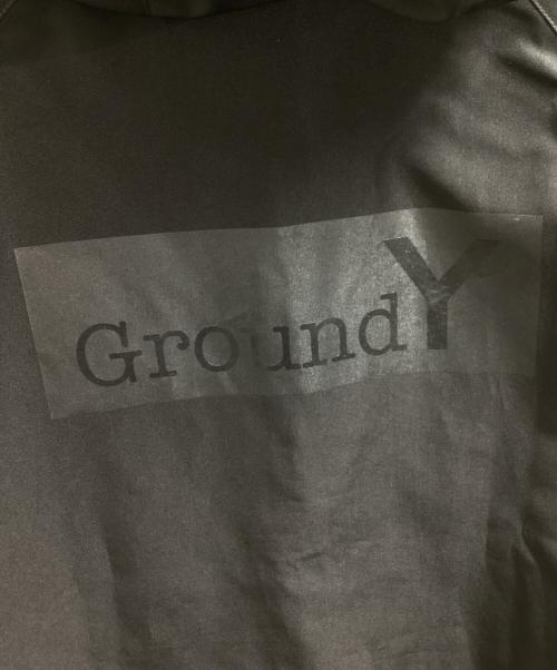 GROUND Y（グラウンドワイ）GROUND Y (グラウンドワイ) MINI OXFORD CLOTH SHELL PARKA / バックロゴフーデットシェルジャケット / GO-J50-900 ブラック サイズ:2の古着・服飾アイテム