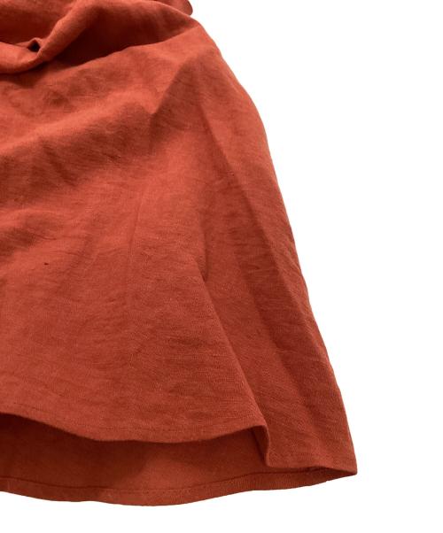 suadeo（スアデオ）suadeo (スアデオ) リネンノースリーブワンピース レッド サイズ:Freeの古着・服飾アイテム