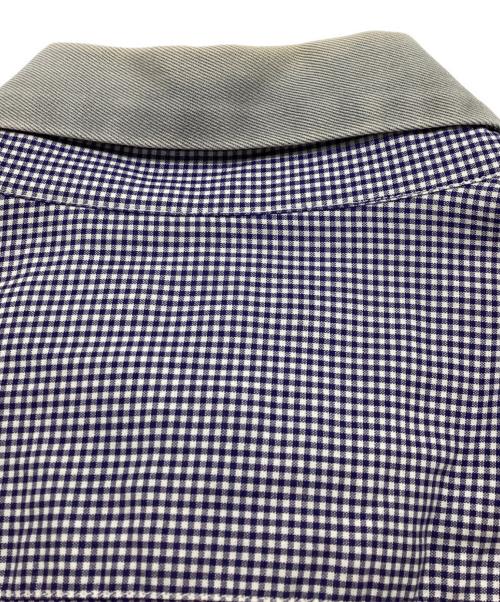 COMME des GARCONS SHIRT（コムデギャルソンシャツ）COMME des GARCONS SHIRT (コムデギャルソンシャツ) 襟切替チェックシャツ ブルー サイズ:Sの古着・服飾アイテム