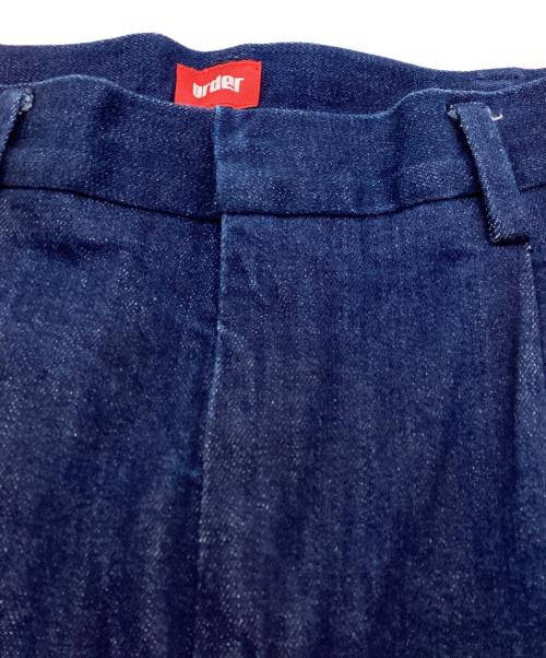 order（オーダー）order (オーダー) order loose slacks denim（オーダールーズスラックスデニム） / 012 インディゴ サイズ:Sの古着・服飾アイテム