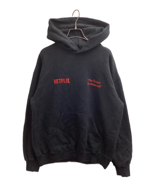 The Ennnoy Professional（ザ エンノイ プロフェッショナル）The Ennnoy Professional (ザ エンノイ プロフェッショナル) NETFLIX (ネットフリックス) プルオーバーパーカー / AW23BRENCT02NTL ブラック サイズ:Mの古着・服飾アイテム
