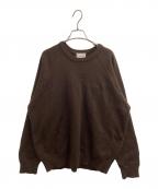 The Ennoy Professional×Charles Kirkザ エンノイ プロフェッショナル×チャールズ カーク）の古着「Round Neck Pullover / AW22BRENKT01AT」｜ブラウン
