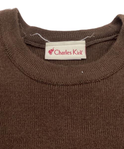 The Ennoy Professional（ザ エンノイ プロフェッショナル）THE ENNOY PROFESSIONAL (ザ エンノイ プロフェッショナル) Charles Kirk (チャールズ カーク) Round Neck Pullover / AW22BRENKT01AT ブラウン サイズ:Mの古着・服飾アイテム