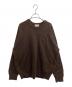 THE ENNOY PROFESSIONAL（ザ エンノイ プロフェッショナル）の古着「Round Neck Pullover / AW22BRENKT01AT」｜ブラウン