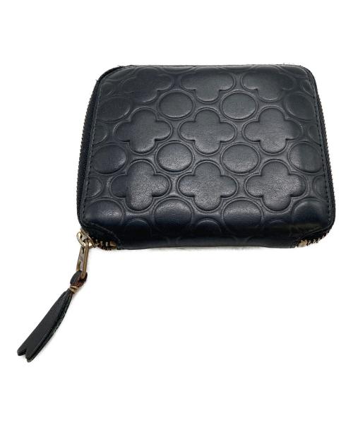 COMME des GARCONS（コムデギャルソン）COMME des GARCONS (コムデギャルソン) クローバー型 ラウンドジップウォレット  ブラックの古着・服飾アイテム
