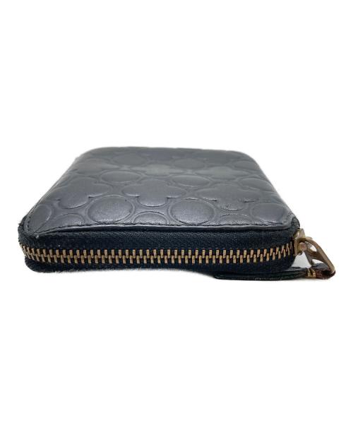 COMME des GARCONS（コムデギャルソン）COMME des GARCONS (コムデギャルソン) クローバー型 ラウンドジップウォレット  ブラックの古着・服飾アイテム