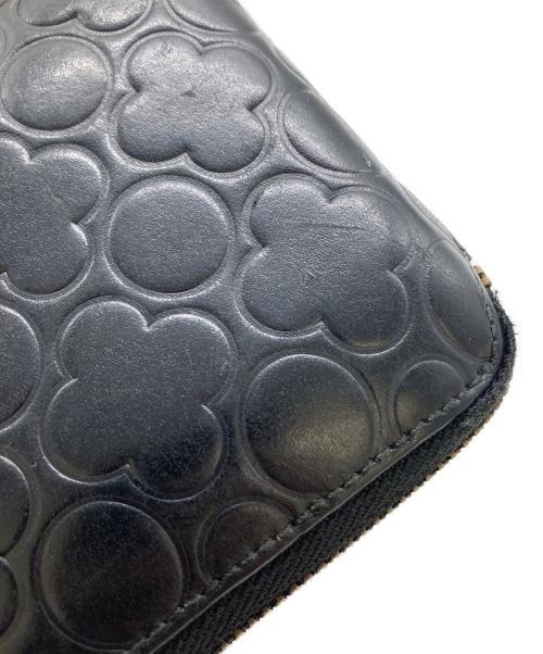 COMME des GARCONS（コムデギャルソン）COMME des GARCONS (コムデギャルソン) クローバー型 ラウンドジップウォレット  ブラックの古着・服飾アイテム
