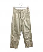 MHLエムエイチエル）の古着「fine cotton easy pants　/　596-3140508」｜アイボリー