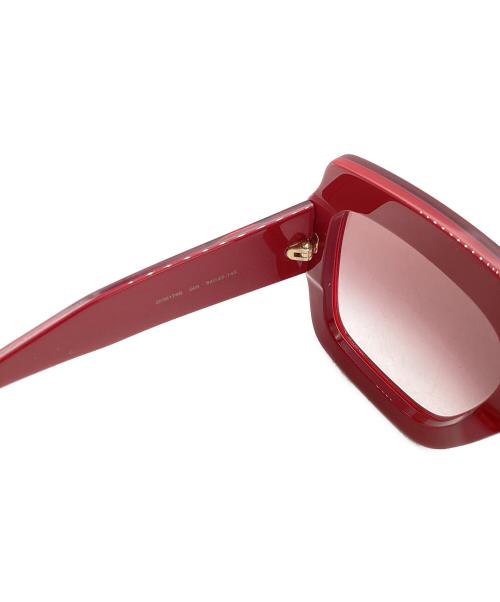 GUCCI（グッチ）GUCCI (グッチ) スクエアフレームサングラス ピンク サイズ:54□25-145の古着・服飾アイテム