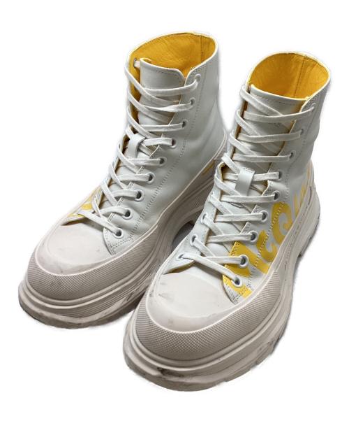 ALEXANDER McQUEEN（アレキサンダーマックイーン）ALEXANDER McQUEEN (アレキサンダーマックイーン) Tread Slick Boots ホワイト サイズ:41の古着・服飾アイテム