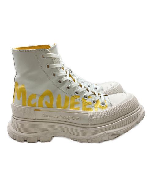 ALEXANDER McQUEEN（アレキサンダーマックイーン）ALEXANDER McQUEEN (アレキサンダーマックイーン) Tread Slick Boots ホワイト サイズ:41の古着・服飾アイテム