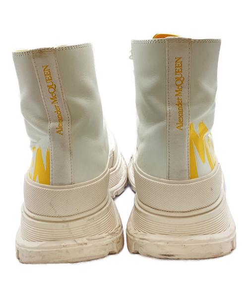 ALEXANDER McQUEEN（アレキサンダーマックイーン）ALEXANDER McQUEEN (アレキサンダーマックイーン) Tread Slick Boots ホワイト サイズ:41の古着・服飾アイテム