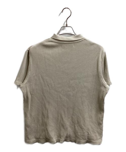 SAMSOE SAMESOE（サムソーサムソー）SAMSOE SAMESOE (サムソーサムソー) サーマルポロシャツ ベージュ サイズ:Mの古着・服飾アイテム