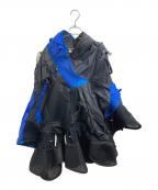 JUNYA WATANABEジュンヤワタナベ）の古着「23AW テクニカルファブリック再構築ワンピース」｜ブルー×ブラック