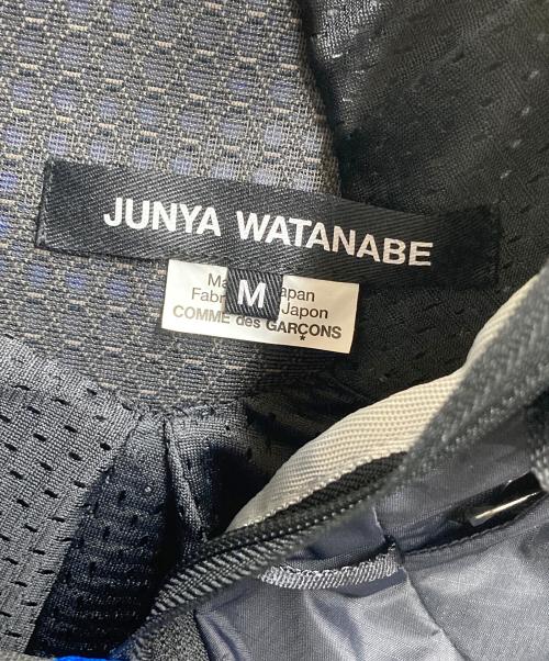 JUNYA WATANABE（ジュンヤワタナベ）JUNYA WATANABE (ジュンヤワタナベ) 23AW テクニカルファブリック再構築ワンピース ブルー×ブラック サイズ:Mの古着・服飾アイテム