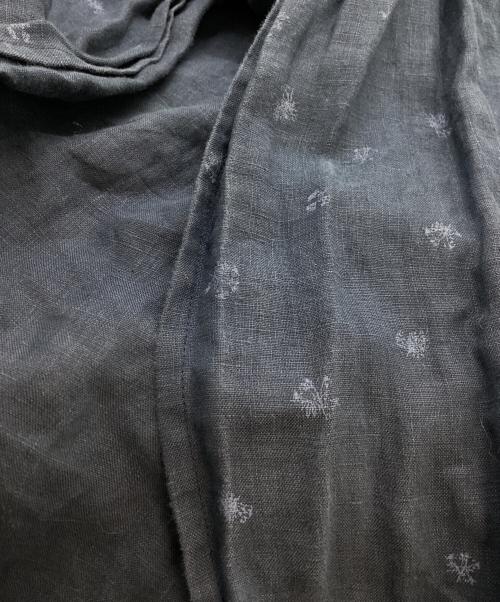 nest Robe（ネストローブ）nest Robe (ネストローブ) 花柄リネンワンピース　/　01171-1009 ネイビー サイズ:不明の古着・服飾アイテム