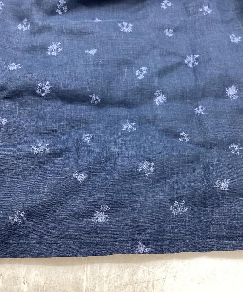 nest Robe（ネストローブ）nest Robe (ネストローブ) 花柄リネンキャミソールワンピース ネイビー サイズ:表記なしの古着・服飾アイテム
