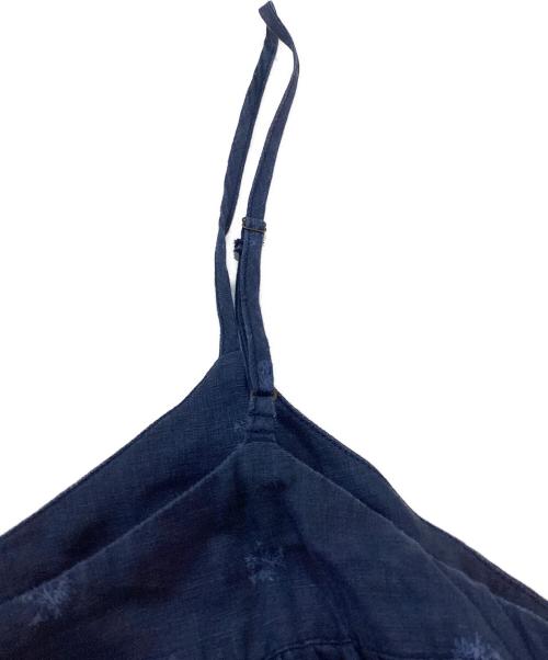 nest Robe（ネストローブ）nest Robe (ネストローブ) 花柄リネンキャミソールワンピース ネイビー サイズ:表記なしの古着・服飾アイテム