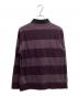 stussy (ステューシー) LONG SLEEVE SWIRL STRIPE POLO パープル サイズ:Ｍ：8000円