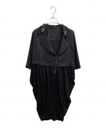 Hysteric Glamour（ヒステリックグラマー）の古着「ビジュー襟ワンピース / 0123CO05」｜ブラック