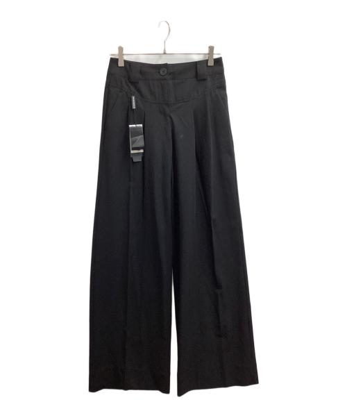 EMPORIO ARMANI（エンポリオ アルマーニ）EMPORIO ARMANI (エンポリオ アルマーニ) ウエスト切替スラックス ブラック サイズ:38の古着・服飾アイテム
