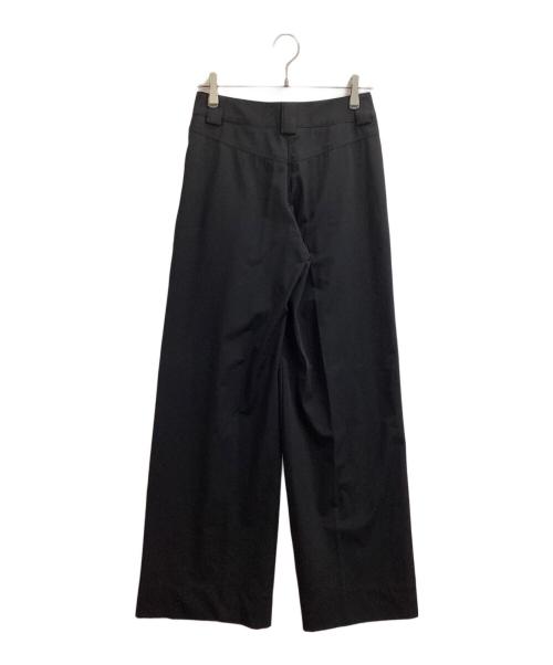EMPORIO ARMANI（エンポリオ アルマーニ）EMPORIO ARMANI (エンポリオ アルマーニ) ウエスト切替スラックス ブラック サイズ:38の古着・服飾アイテム