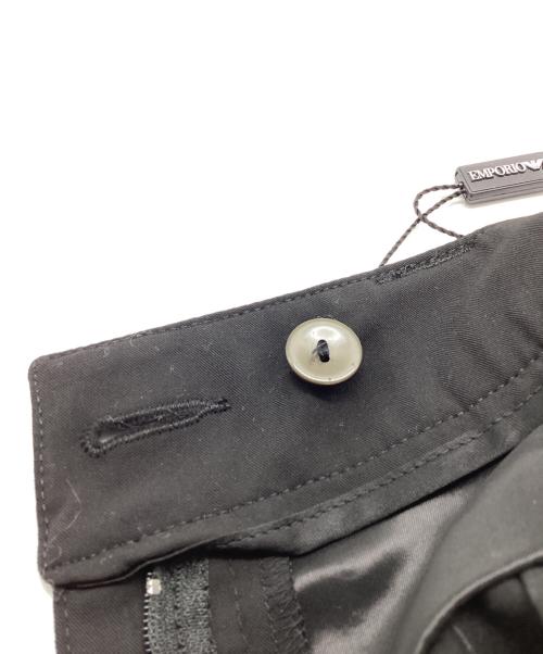 EMPORIO ARMANI（エンポリオ アルマーニ）EMPORIO ARMANI (エンポリオ アルマーニ) ウエスト切替スラックス ブラック サイズ:38の古着・服飾アイテム