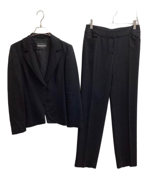 EMPORIO ARMANI（エンポリオ アルマーニ）EMPORIO ARMANI (エンポリオ アルマーニ) セットアップスーツ ブラック サイズ:40の古着・服飾アイテム