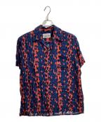 WACKO MARIAワコマリア）の古着「LEOPARD HAWAIIAN SHIRT / レオパードハワイアンシャツ」｜ネイビー