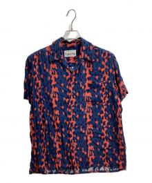 WACKO MARIA（ワコマリア）の古着「LEOPARD HAWAIIAN SHIRT / レオパードハワイアンシャツ 」｜ネイビー