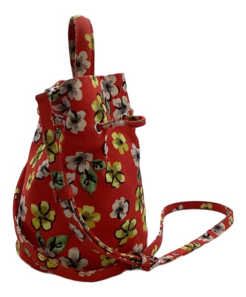 BALENCIAGA（バレンシアガ）BALENCIAGA (バレンシアガ) ホイール ドローストリング バッグ / 656682 / 6576・S・620318 レッド×ホワイトの古着・服飾アイテム