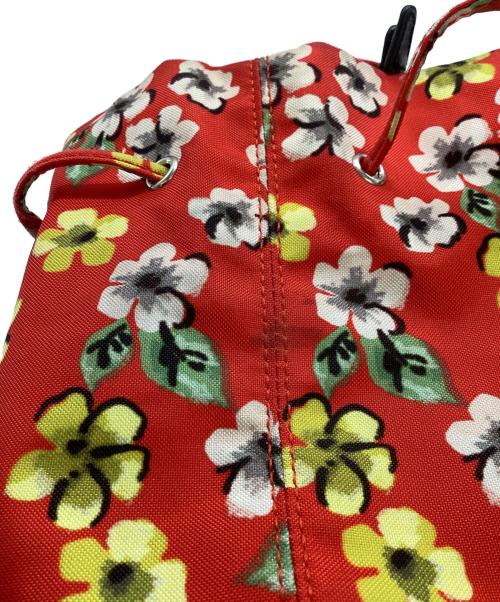 BALENCIAGA（バレンシアガ）BALENCIAGA (バレンシアガ) ホイール ドローストリング バッグ / 656682 / 6576・S・620318 レッド×ホワイトの古着・服飾アイテム
