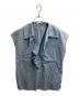 theory luxe（セオリーリュクス）の古着「Tomboy Azra フレンチスリーブブラウス　/　03-4208221」｜ブルー