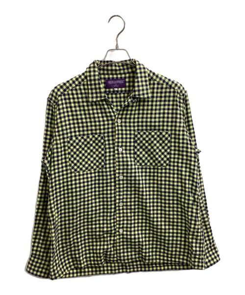 NEPENTHES（ネペンテス）NEPENTHES (ネペンテス) オープンカラーシャツ イエロー サイズ:Lの古着・服飾アイテム