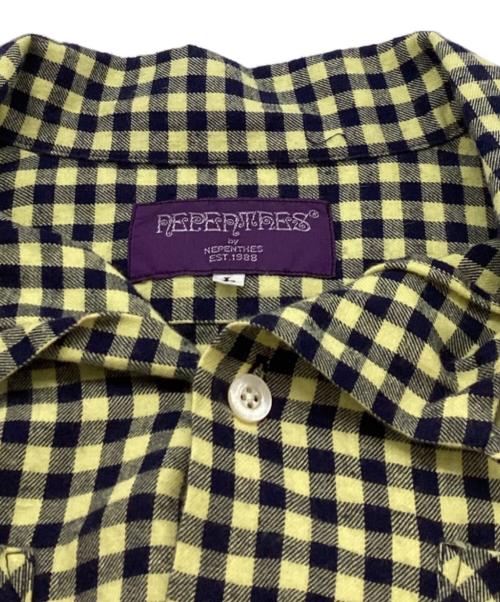 NEPENTHES（ネペンテス）NEPENTHES (ネペンテス) オープンカラーシャツ イエロー サイズ:Lの古着・服飾アイテム
