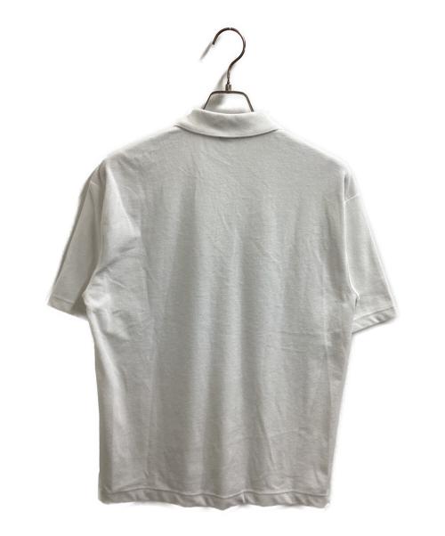 LACOSTE（ラコステ）LACOSTE (ラコステ) BEAUTY&YOUTH (ビューティーアンドユース) 1トーン パイル ポロシャツ　/　PH032J ホワイト サイズ:Mの古着・服飾アイテム