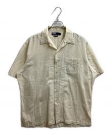 POLO RALPH LAUREN（ポロ・ラルフローレン）の古着「コットンメッシュオープンカラーシャツ / ポニー無し」｜ベージュ